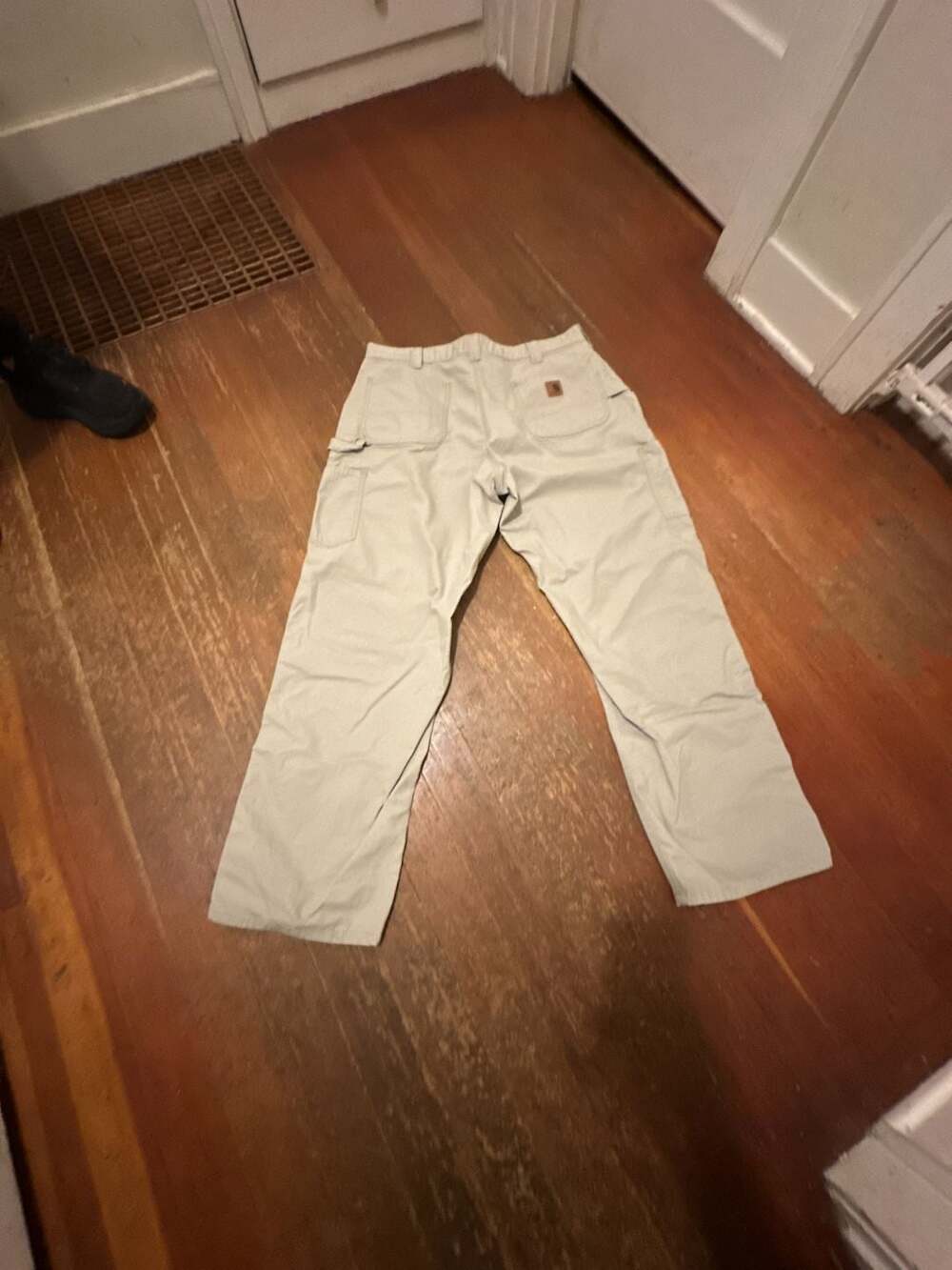 Carhartt B151 Tan Dungaree Fit Work Pants Size 38 x 32